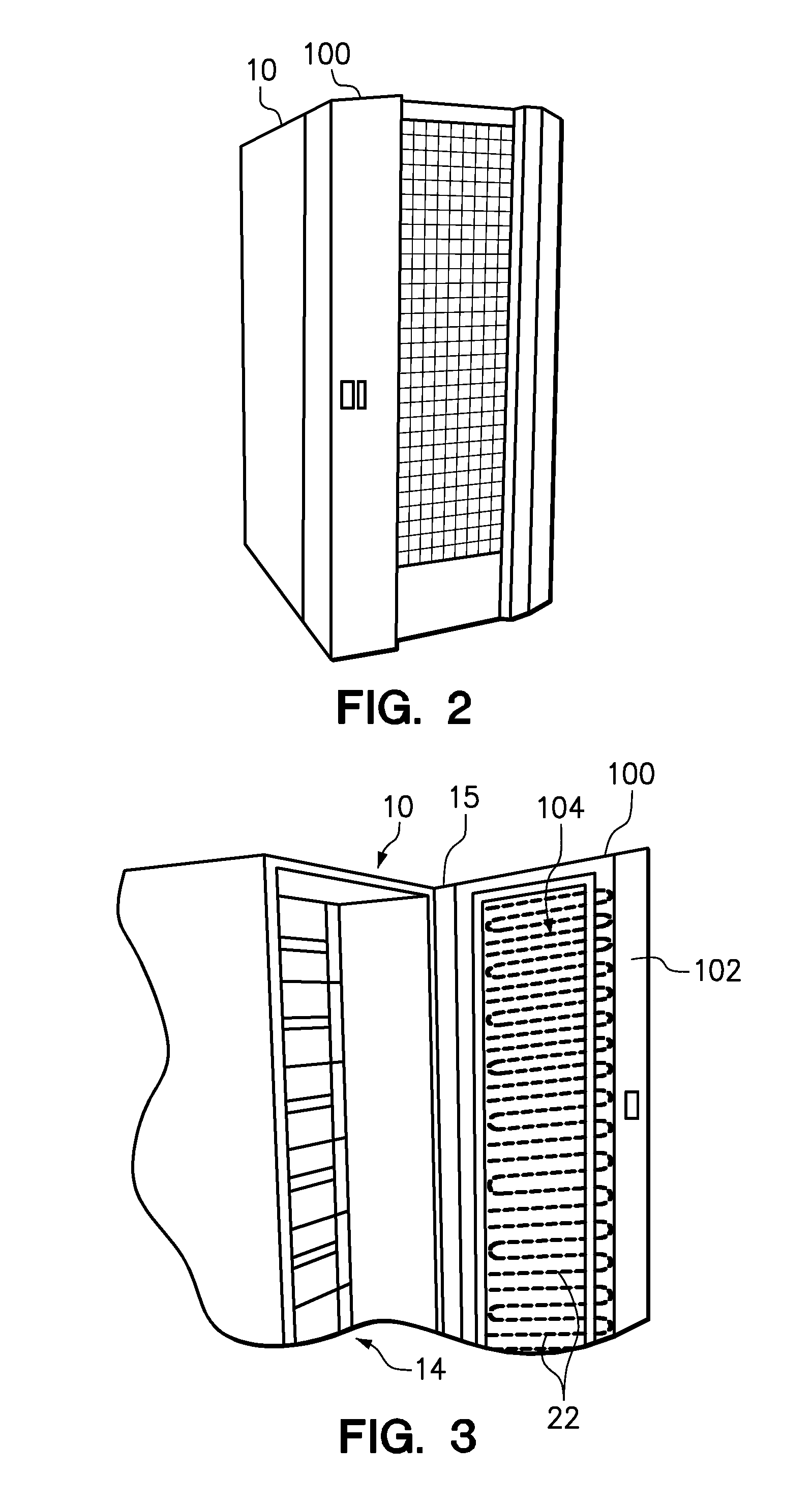 Computer rack cooling using independently-controlled flow of coolants through a dual-section heat exchanger