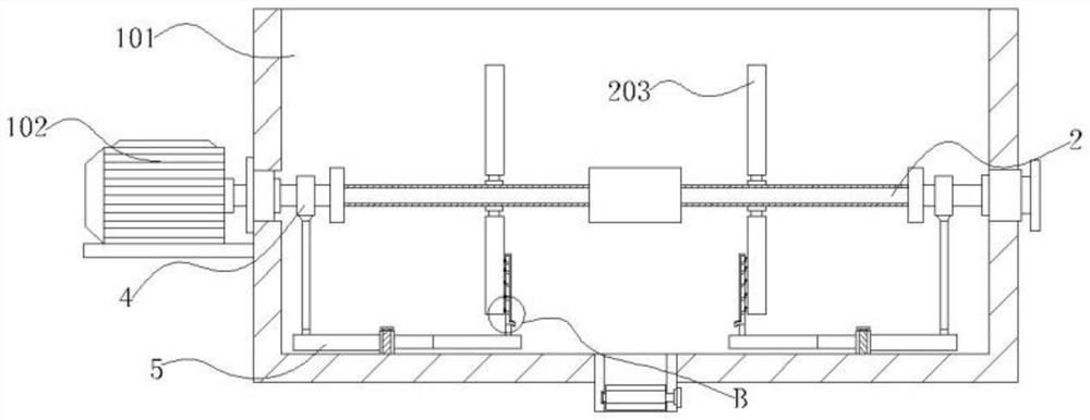 Turnover horizontal type stone paint stirring machine