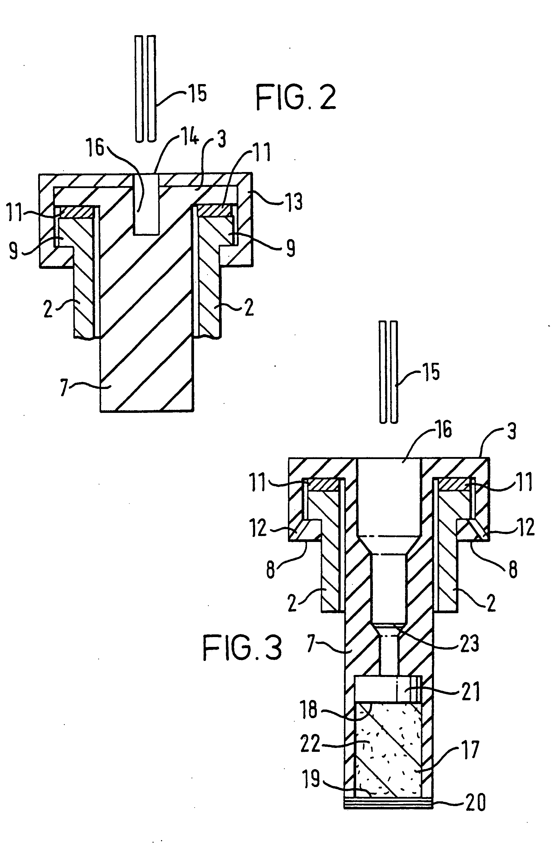 Closure-cap and container as a two-chamber cartridge for nebulisers for producing aerosols and active substance formulations, suitable for storage