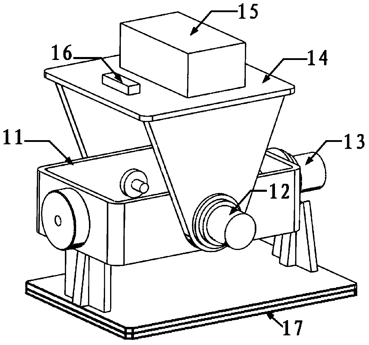 Trepanning orientation measurement device and method fixed on drilling machine