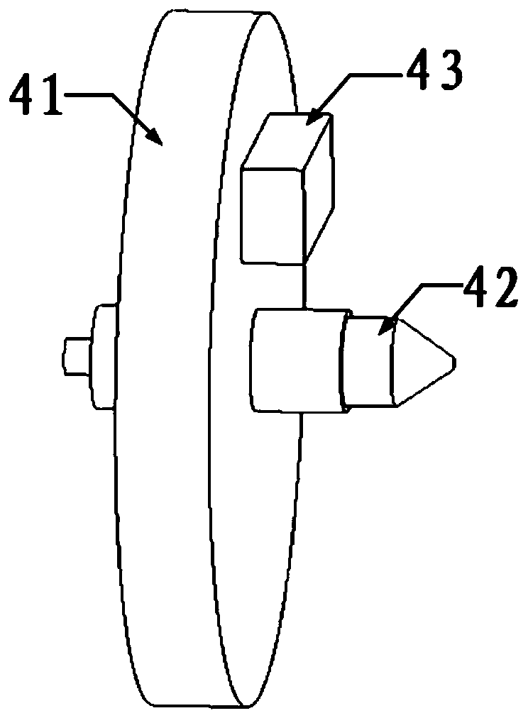 Trepanning orientation measurement device and method fixed on drilling machine