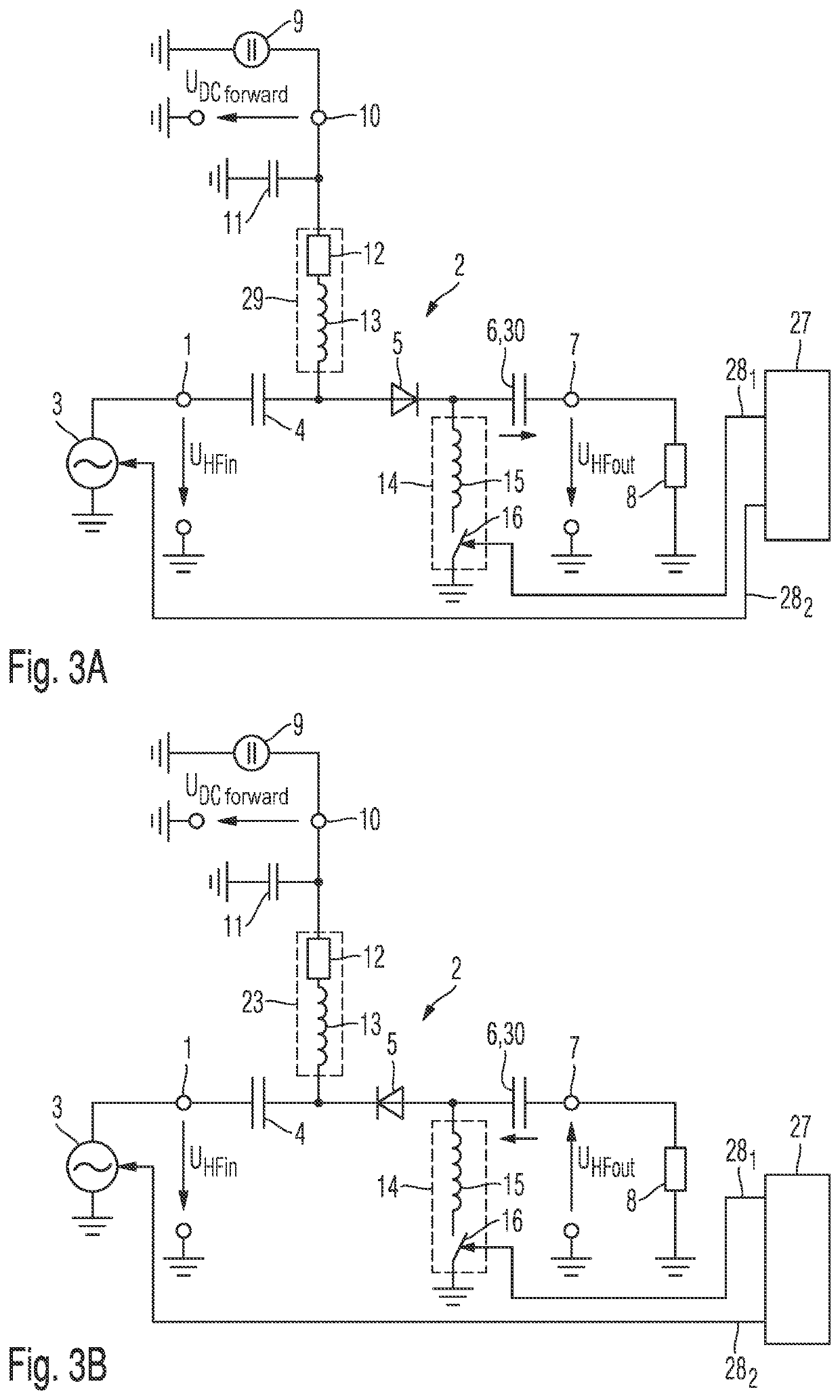 Circuit for switching an ac voltage