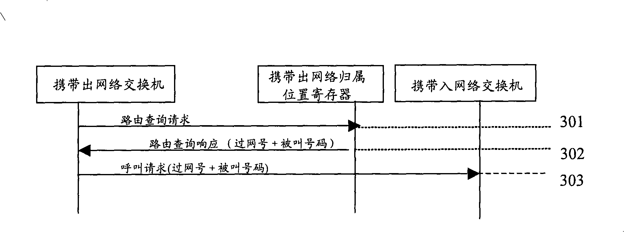 Method and apparatus for implementing carrying number as well as method for calling number-carried user