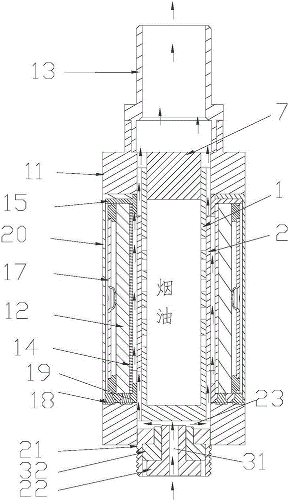 Cigarette liquid storage device, electronic cigarette atomizer and electronic cigarette