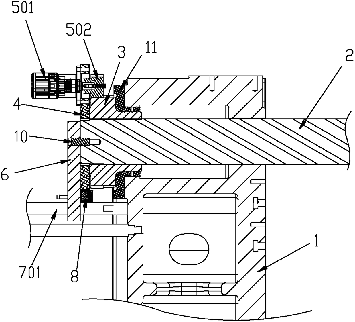 Automatic pull-out type pull rod of two-plate type clamping mechanism