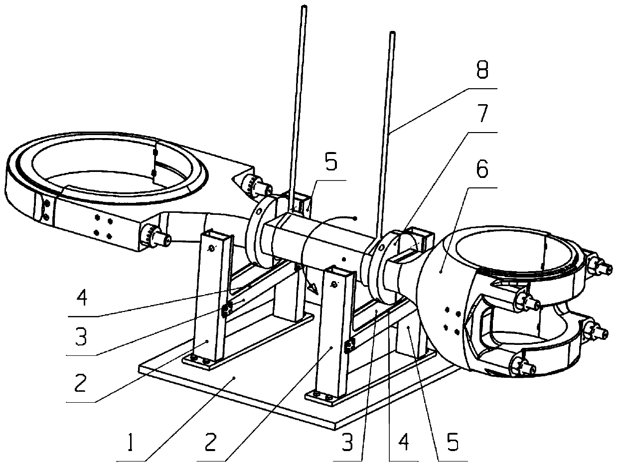 Self-gravity effect-based marine diesel engine connecting rod turning over device and method