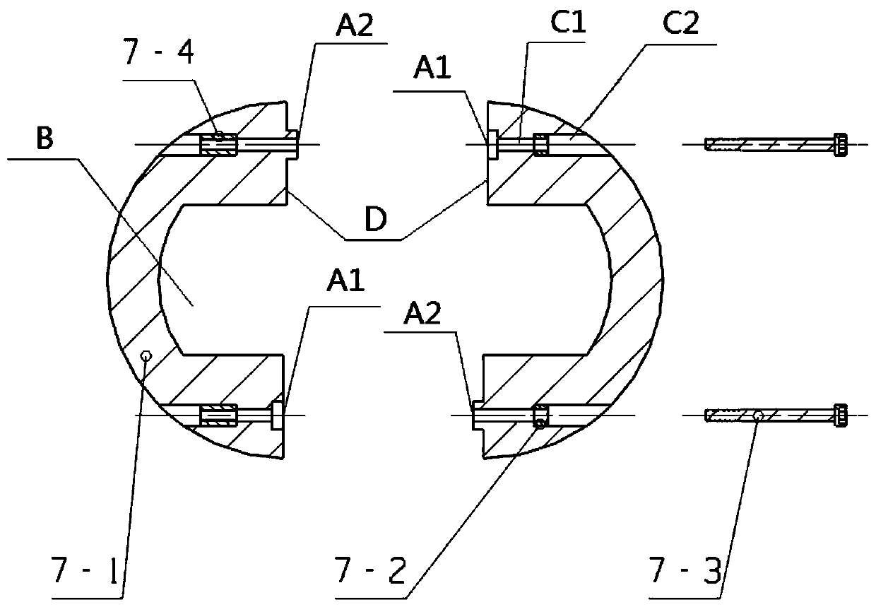 Self-gravity effect-based marine diesel engine connecting rod turning over device and method