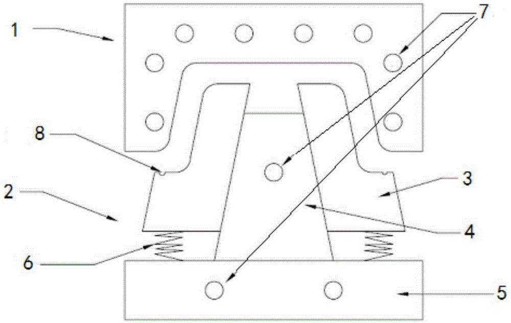 Device for manufacturing large-size U-shaped part