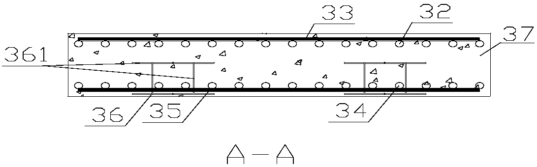 Rigidity-reinforced type bridge head structure for operating highway and governing bump at bridge head and construction method