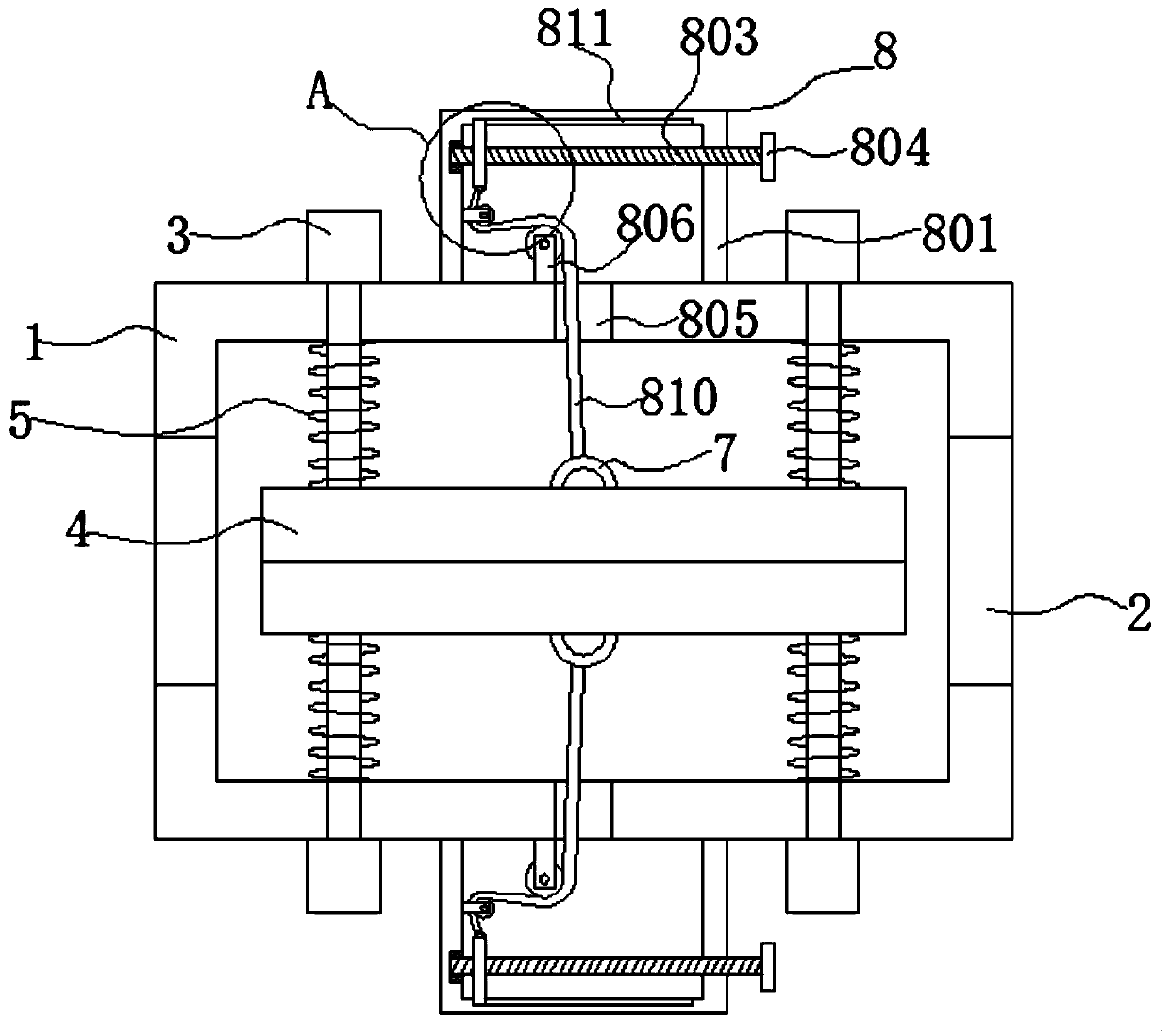 High-voltage power transformer for improving wire clamping strength