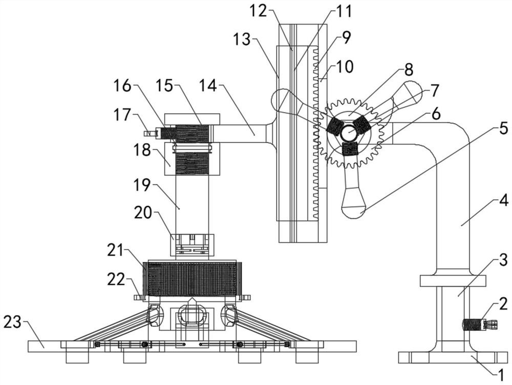 Auxiliary device for metallographic specimen grinding and polishing machine