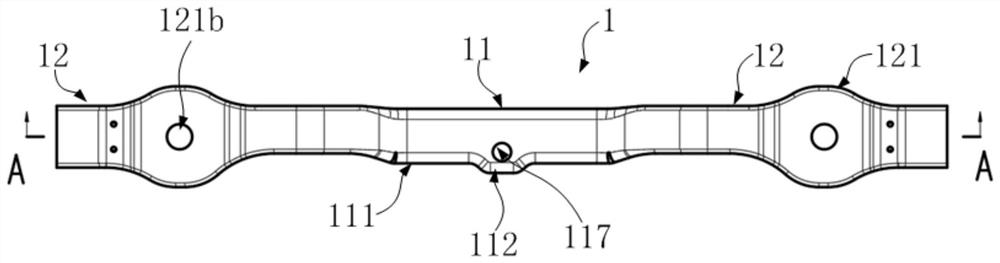 Side beam of bogie, bogie, rail vehicle and forming process of side beam