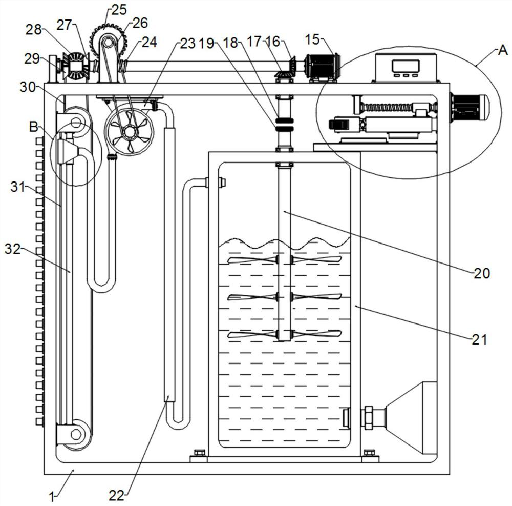 Joint linkage control structure and laboratory central fresh air control system