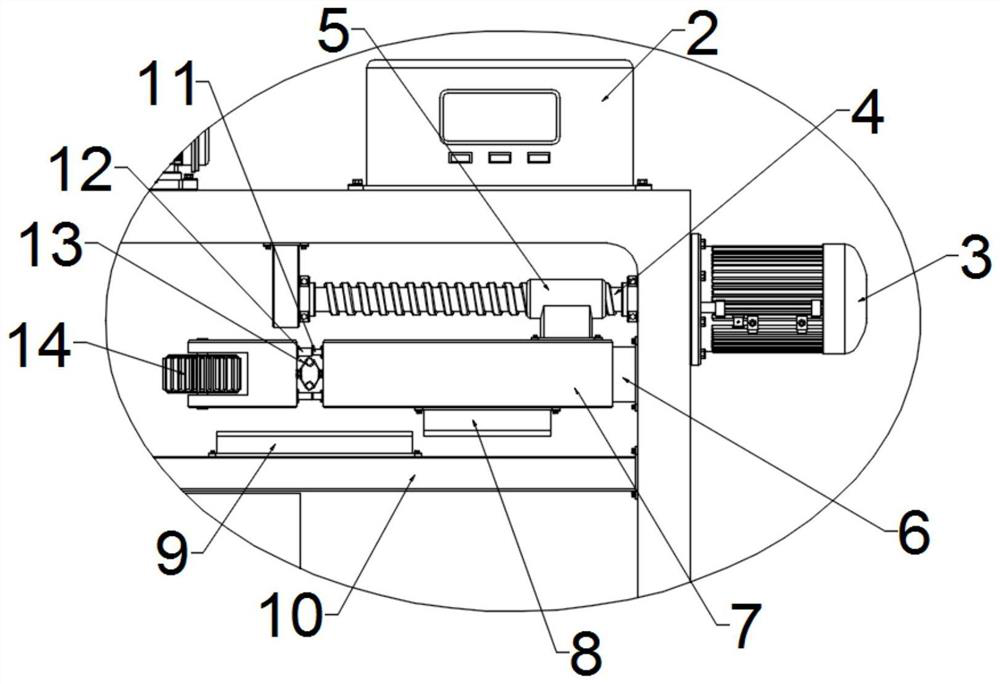 Joint linkage control structure and laboratory central fresh air control system