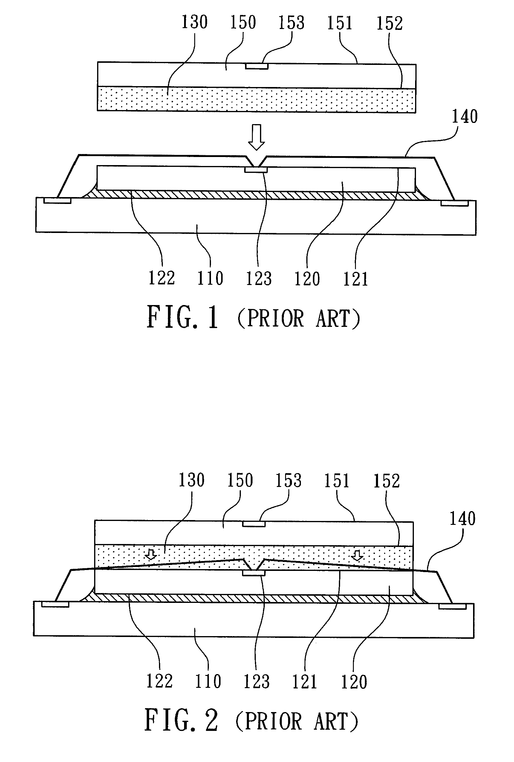 Multi-chip stacked package