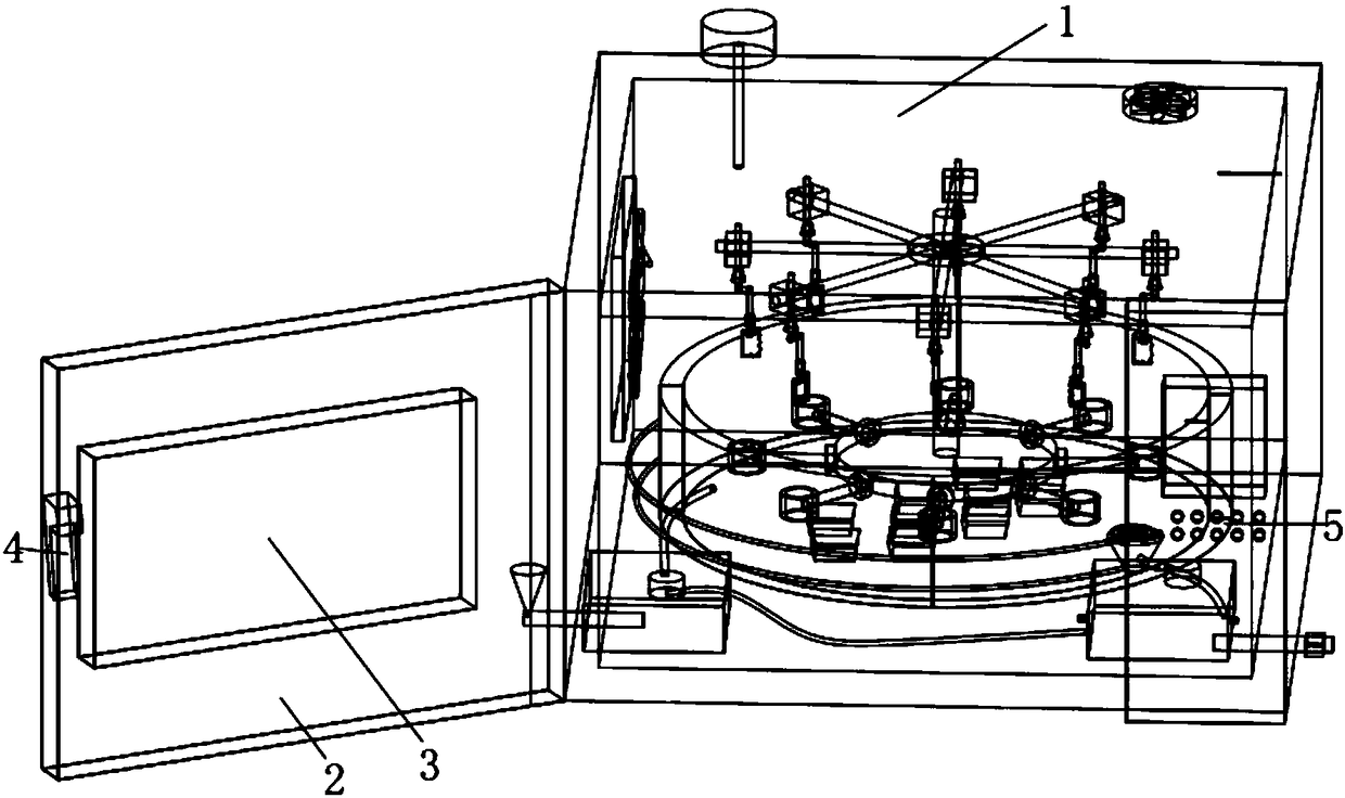 Fully-automatic cleaning instrument for RTFO (rolling thin film oven) sample-containing bottles