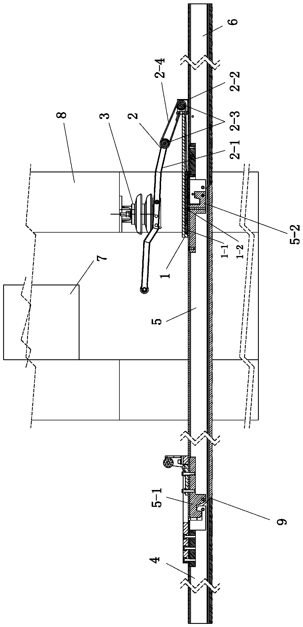 Automatic disconnection device and rail transit rigid contact net