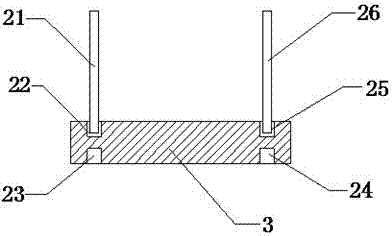 Steel-structure workshop roofing slate single supporting foot fixed seat