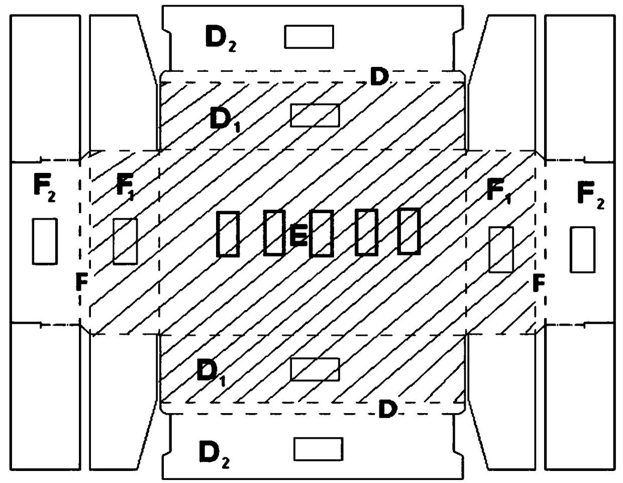 A kind of peach room temperature fresh-keeping packaging box and preparation method and application thereof