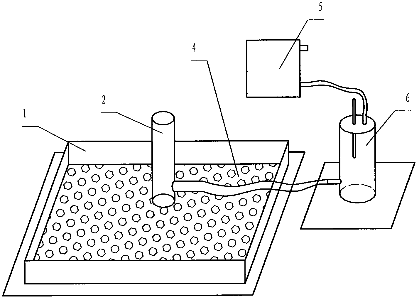 Method and special device for researching rapid rainwater infiltration law of different water permeable paving materials during rainfall