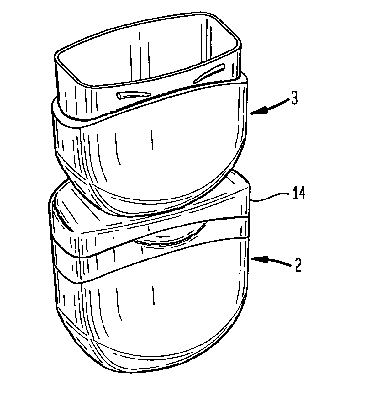 Stackable cosmetic jar