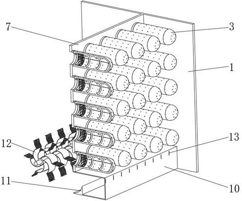 Drainage treatment method and drainage treatment device