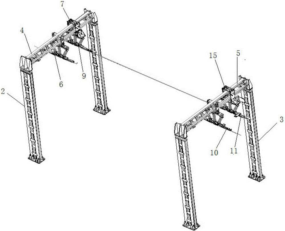 Mobile catenary for electrified railway coaling station