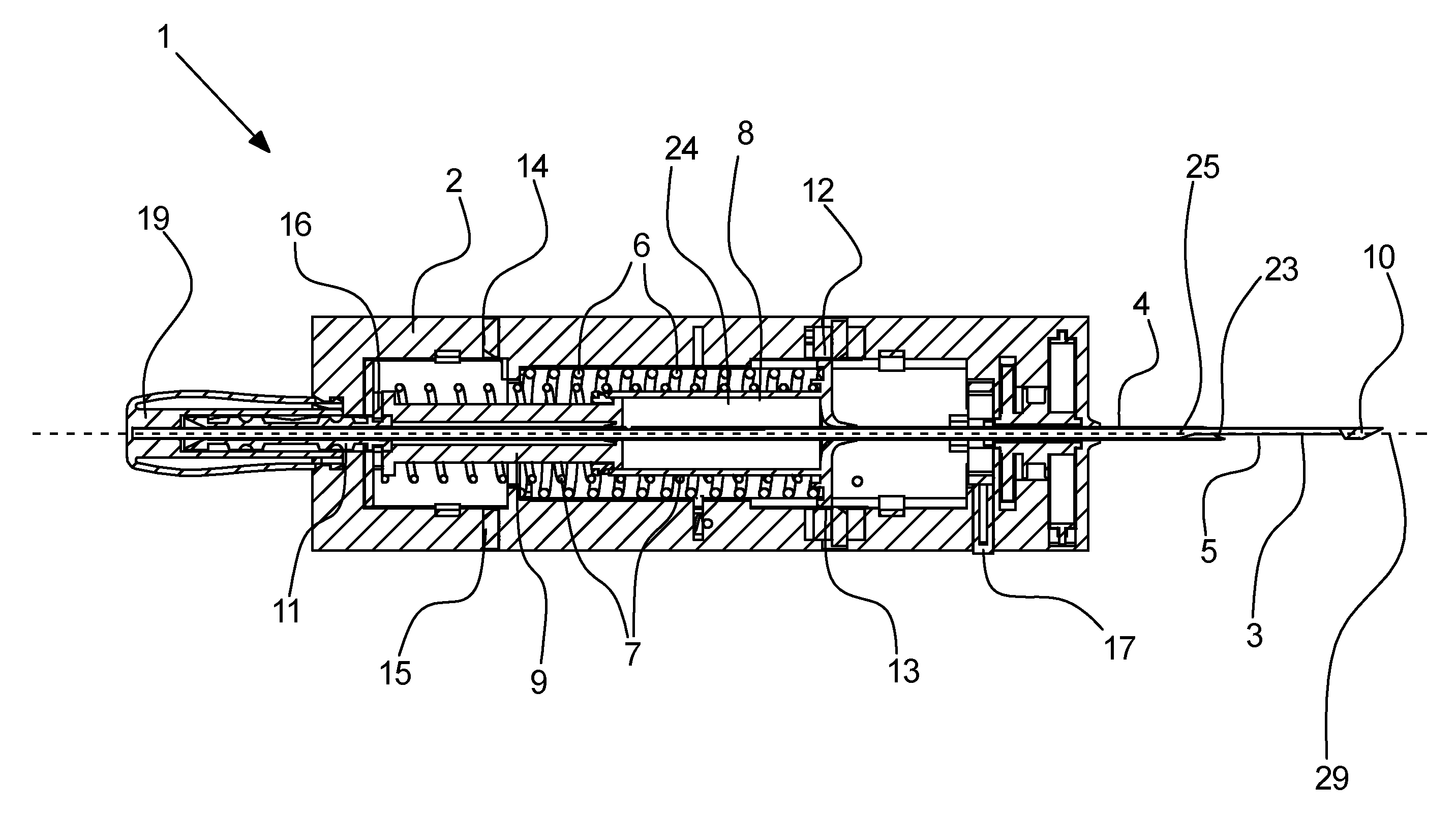 Handheld tissue sample extraction device