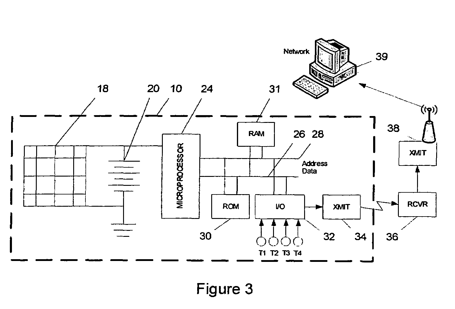 Wireless, solar-powered, pavement temperature sensor