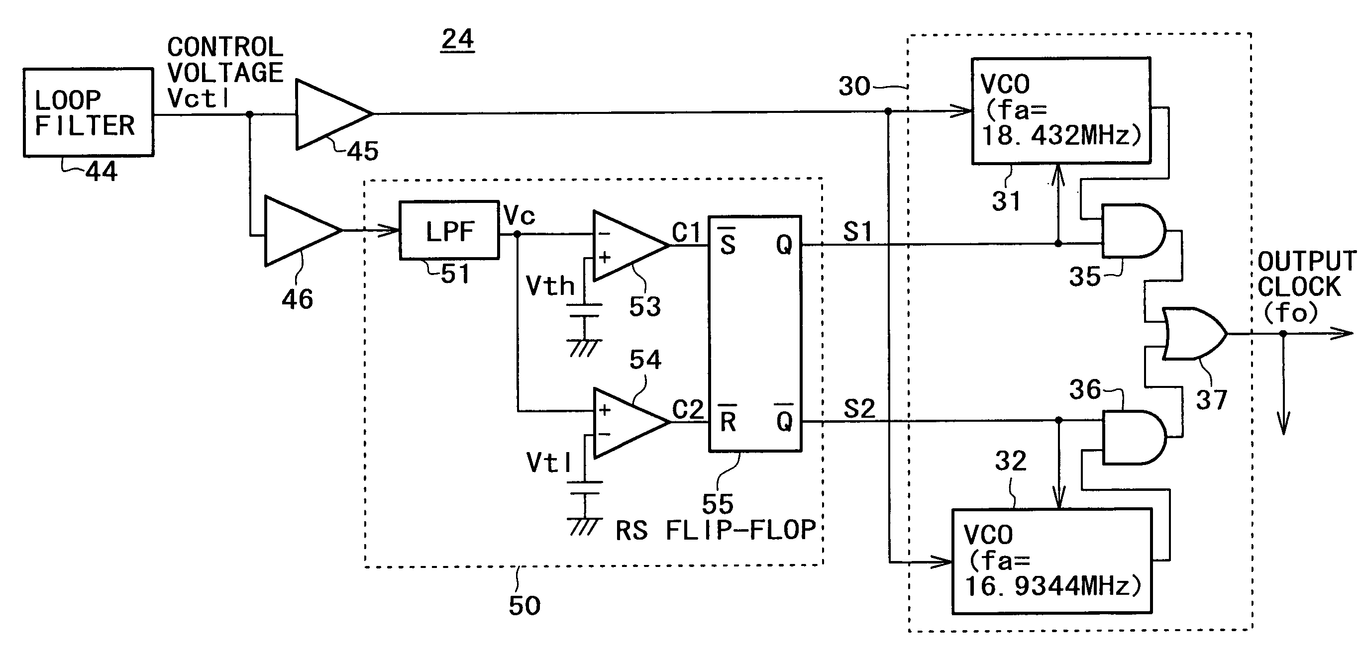 Digital transmission system and clock reproducing device