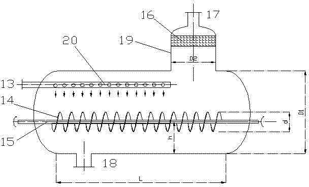 Deep reduced pressure flash tank and reduced pressure deep distillation method