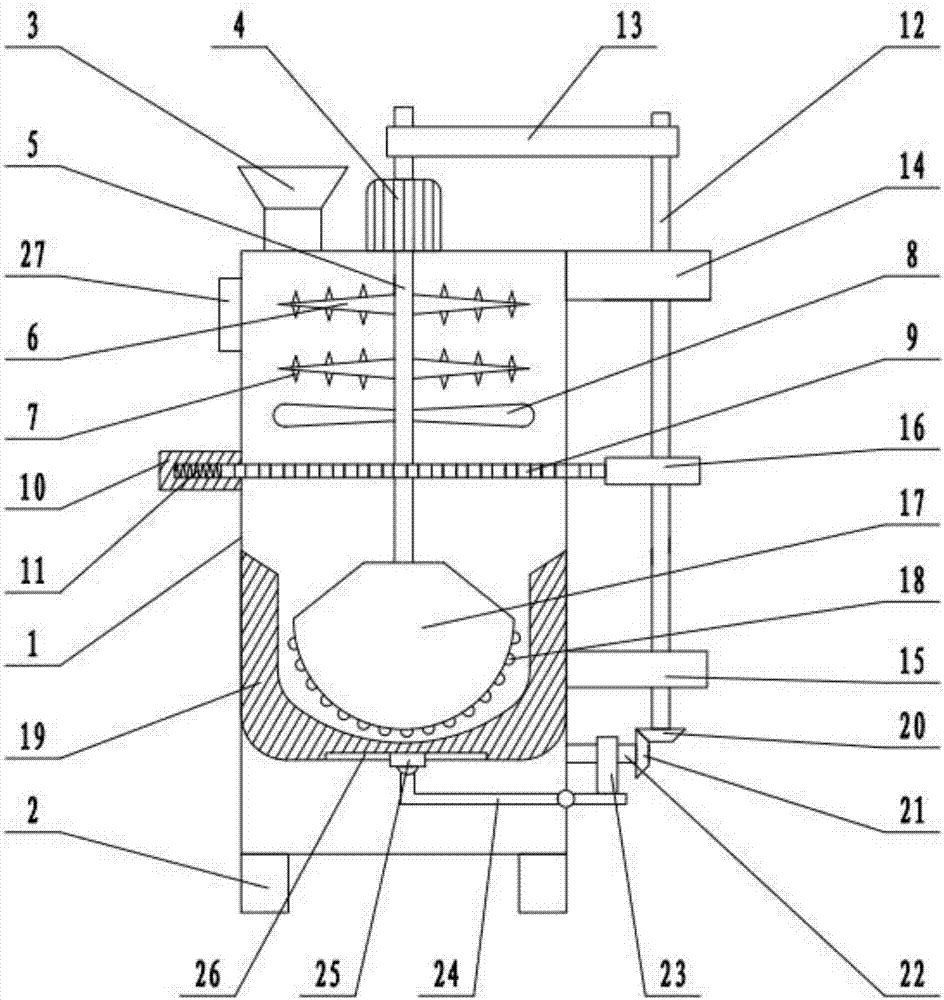 Traditional Chinese medicine smashing and grinding integrated machine