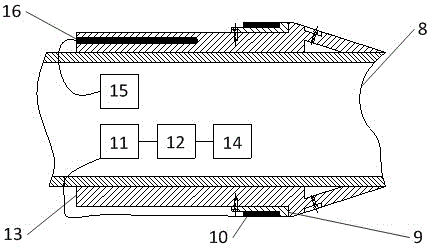 Wireless power and signal transmission system of deep sea auv connection platform