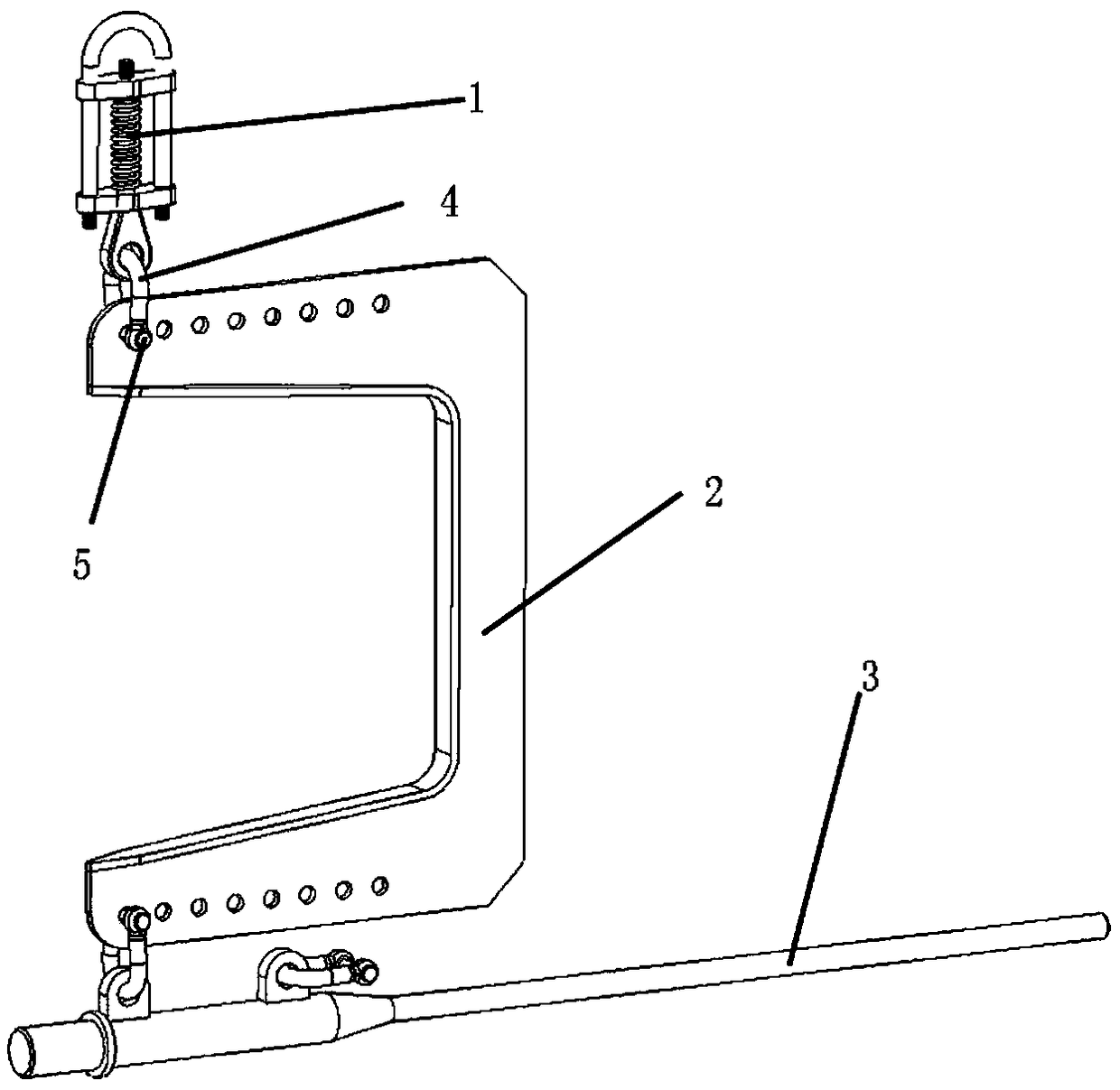 Lifting appliance for loading and unloading special vehicle balance elbow