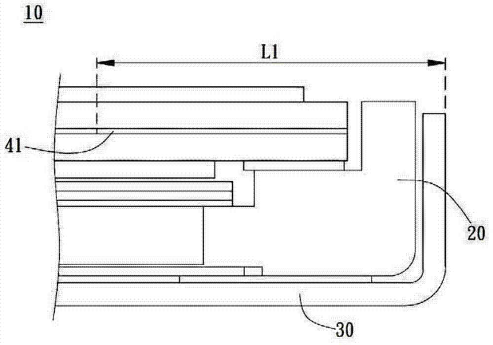 Frame narrowing display device and producing method thereof