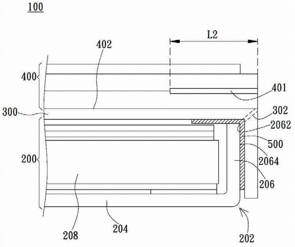 Frame narrowing display device and producing method thereof