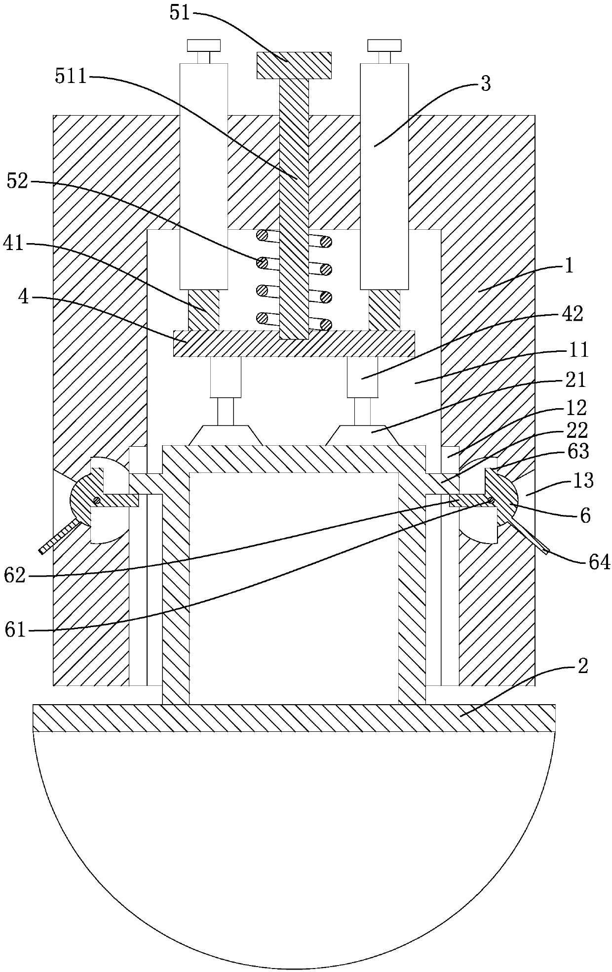 Assembling structure of lamp holder and bulb