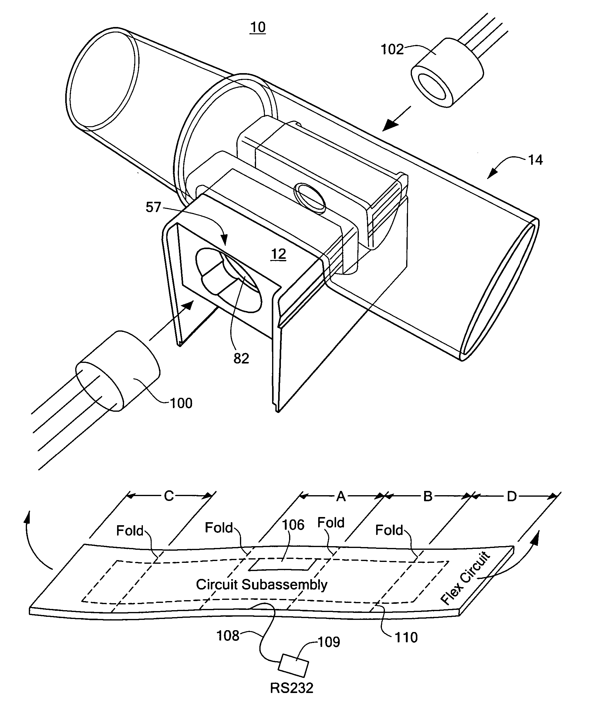 Capnograph system with integral controller