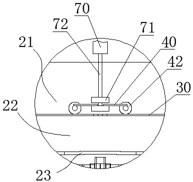 A propeller gluing type dipping tank and capsule production line