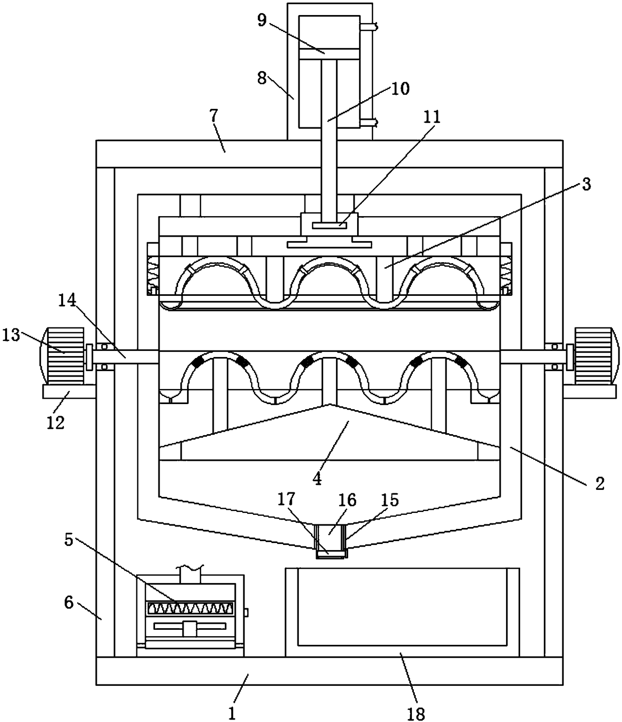 Hypericum japonicum recycling and processing machine for traditional Chinese medicine beverage processing