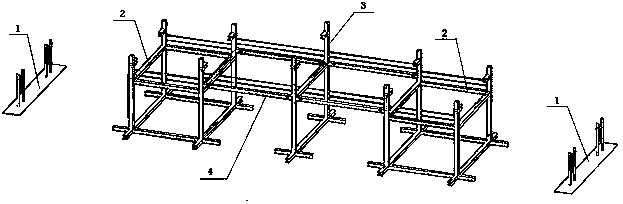 Unit modular assembly and disassembly type assembled tire frame