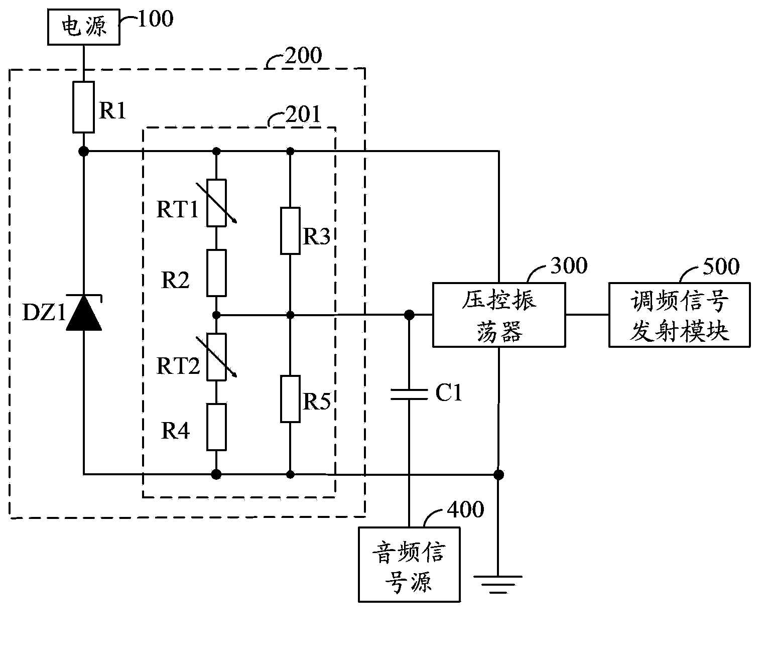 Voltage-controlled oscillator voltage compensation circuit