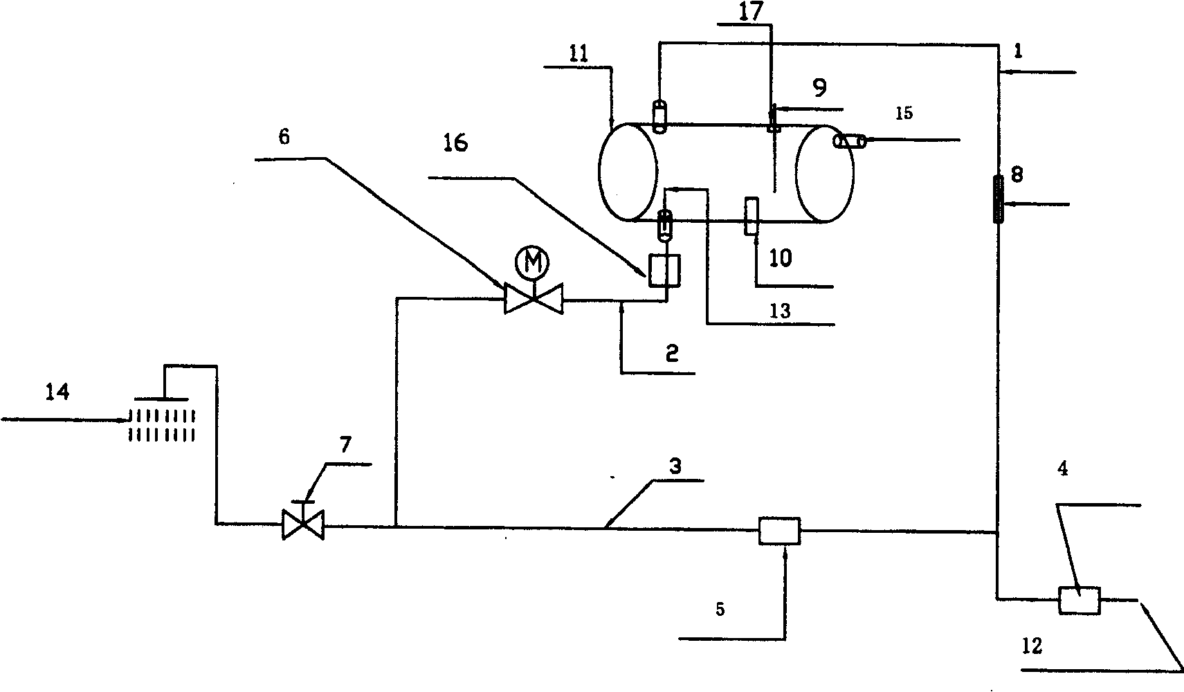 Double-pipe type solar water heater in model of instant use once to turn it on