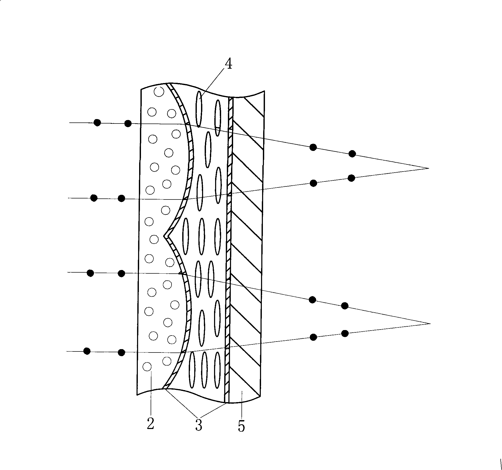 Lens components and stereo display device including the same