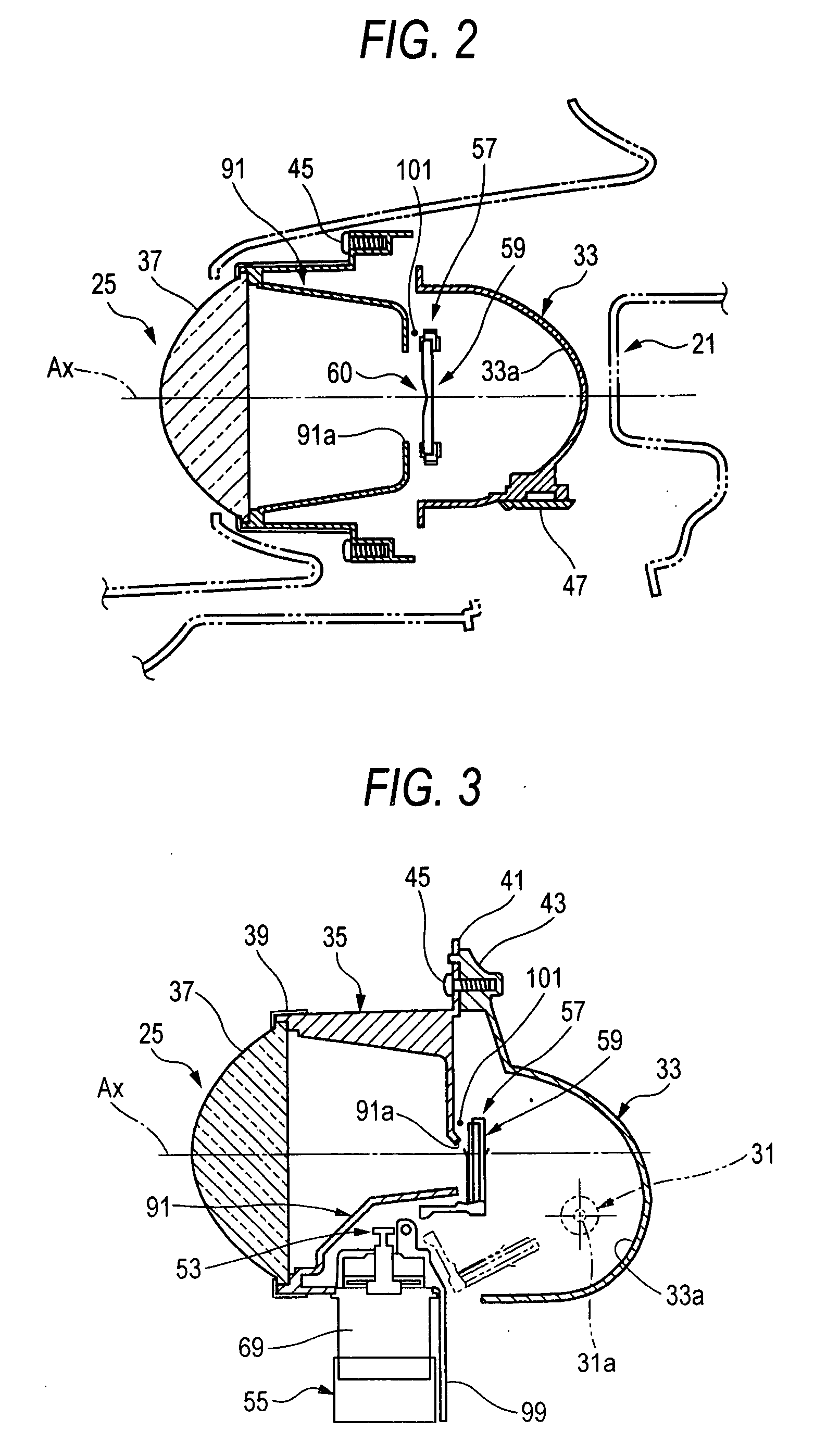 Infrared light irradiating lamp for vehicle