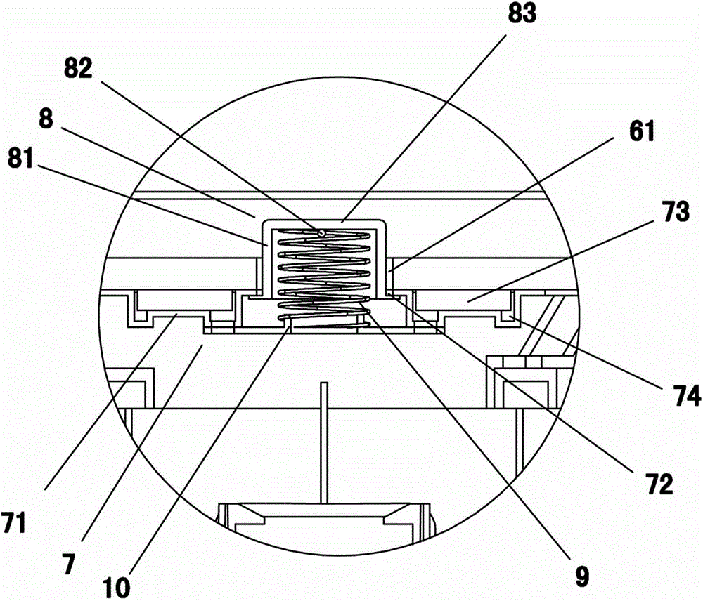 Temperature-sensing element mounting structure for miniature electric rice cooker