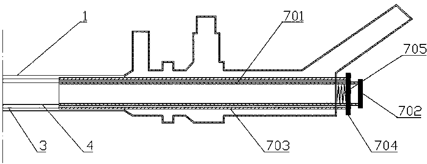 Intracavitary ultrasonic lithotripsy device