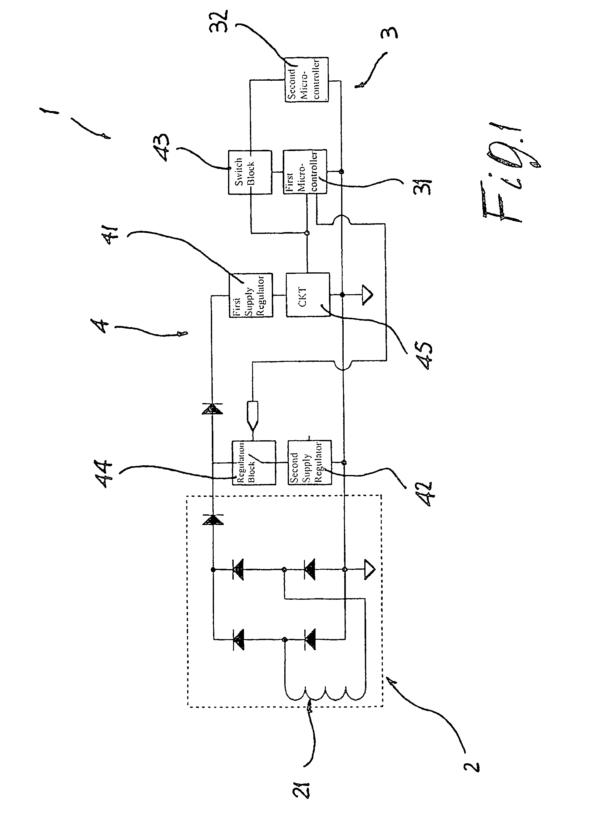 Self-supplied electronic protection device for automatic circuit-breakers