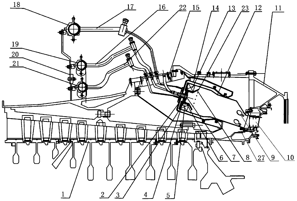 A gas turbine low-emission combustor using gaseous fuel