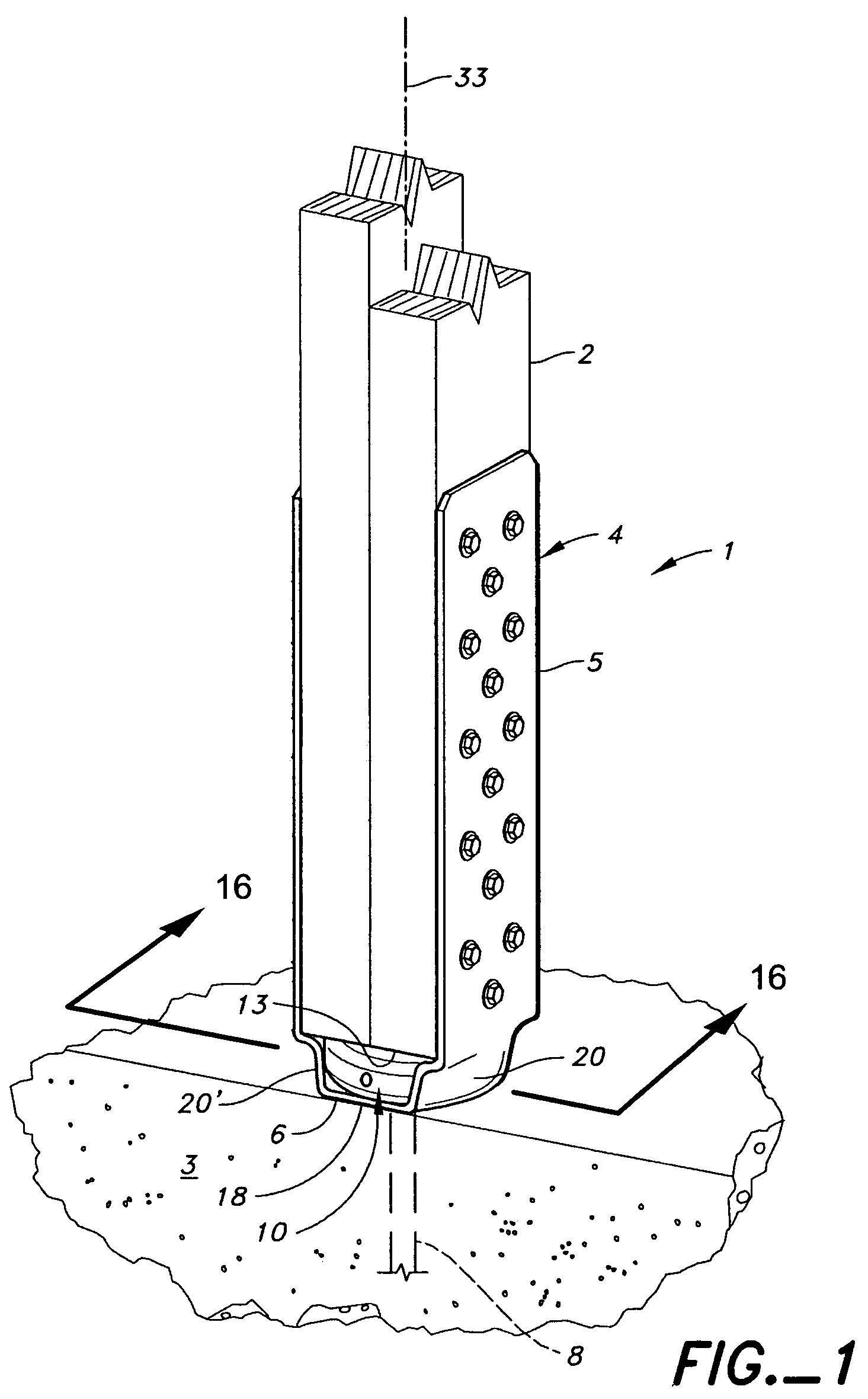 Concentric holdown connection